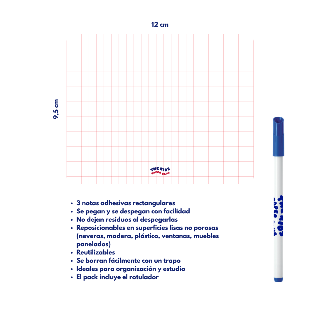 Notas Sticky Cuadritos - Set de 3